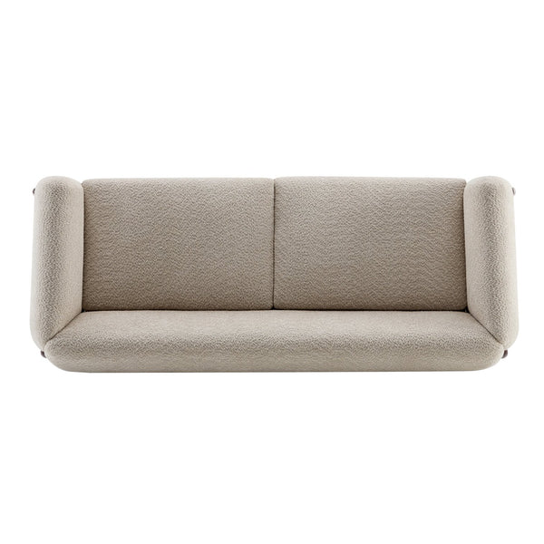 English Elm Christopher Knight Home® - 82Inches Boucle Sherpa Sofa - Almond | Oversized Comfort With Modern Design For Cozy Living Spaces N771P205090V_N771P205091V