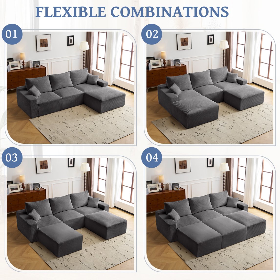English Elm Sectional Sofa - Thumbnail 5