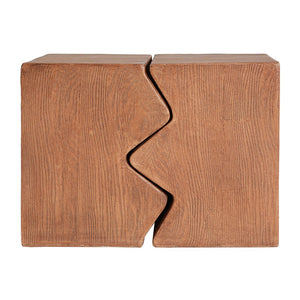 English Elm Christopher Knight Home® - MGO Rectangular Side Table Set of 2 – Durable MGO Outdoor Indoor Accent Stools, Weather-Resistant Patio Nesting End Tables Natural N770P341380N