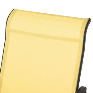 English Elm Outsunny 3-Piece Outdoor Glider Bistro Set With Comfortable Chairs & Glass Table For Patios, Beige W2225P217104-GIGA