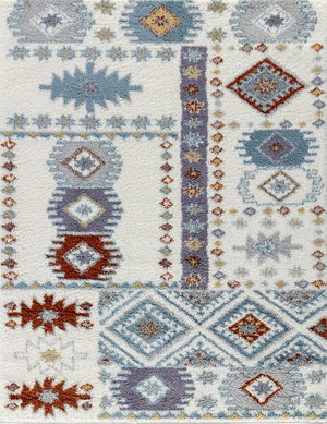 English Elm Loft Plush Ivory Shag Area Rug 5'3" X 7' - Soft, Durable & Stylish For Living Rooms & Bedrooms B186P181109