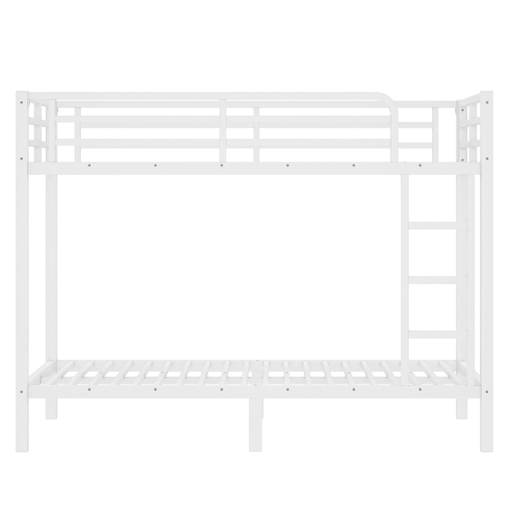 English Elm Metal Twin XL Over Twin XL Bunk Bed Sturdy Steel Frame, Space-Saving Design, Noise-Free Sleep Solution W1580P329009