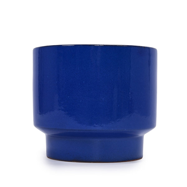 English Elm 3 Pieces Ceramic Flowerpot Set - Handcrafted Antique Blue-Green Planters For Indoor & Outdoor Use W3273P321546