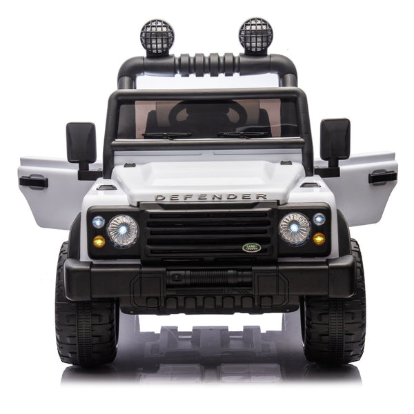 English Elm Licensed Land Rover Defender Ride on Car 24v Dual Motor with Parental Remote White W1578P339064