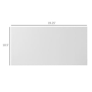 English Elm Car Canopy Replacement Cover Uv Resistant Polyethylene Roof for 9.6 X 19.5 Ft Frames T3971P425819