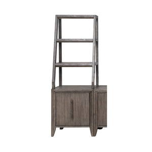 English Elm Avana 72 Inch Pier Cabinet Acacia Veneer Open Shelving Fully Assembled Study Storage B108P468530