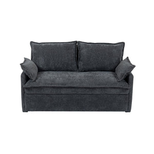 English Elm 59.5" Corduroy Convertible Sleeper Sofa with Usb Charging Ports and Storage Pockets W2606P252442