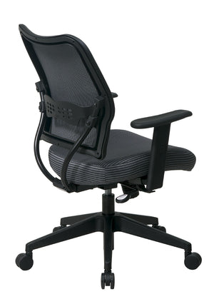 OSP Home Furnishings Deluxe Ergonomic Office Chair with Veraflex Back Lumbar Support and Adjustable Arms 13-V44N1WA
