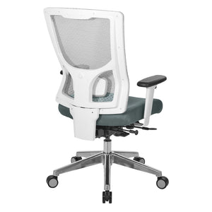 OSP Home Furnishings Progrid® Breathable Mesh Mid Back Office Chair with Lumbar Support and Ergonomic Tilt 95672-2M