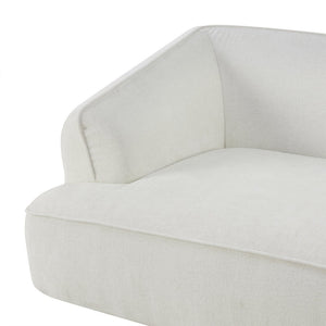 English Elm 122" L-shaped Sectional with Deep Chaise High Density Foam Low Profile Living Room Sofa Beige N767P371309W