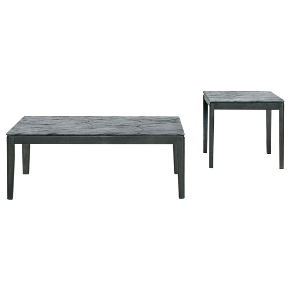 English Elm Fletcher Gloss White Lacquer Coffee and End Table Set for Modern Living Rooms B062S01616