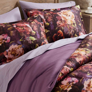 English Elm 4-piece King Velvet Floral Comforter Set with Ruched Pillow for Romantic Bedrooms B035P463194