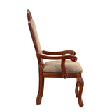 English Elm Cherry Arm Chair With Queen Anne Legs