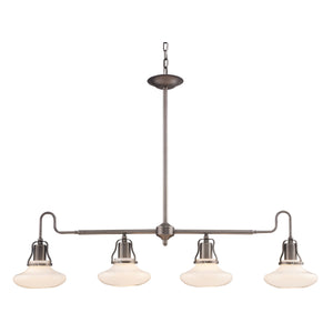 Centennial Park 41'' Wide 4-Light Linear Chandelier - Antique Pewter 08057-AP Elk Lighting