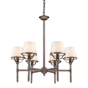 Sutton Place 25'' Wide 6-Light Chandelier - Pewter 08065-AP Elk Lighting