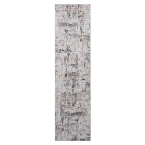 English Elm Payas 2X8 Cream & Brown Abstract Runner Rug - Durable, Soft, Stain-Resistant For Modern Homes B189P183546-GIGA