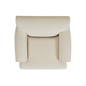 English Elm Jennifer Taylor Home - Alana 38" Lawson Accent Arm Chair With Metal Casters - Elegant Light Beige Linen Upholstery B2719P238305