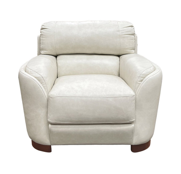 English Elm Edrice Top Grain Leather Accent Chair Structured Foam Seat for Modern Living B2726P498540
