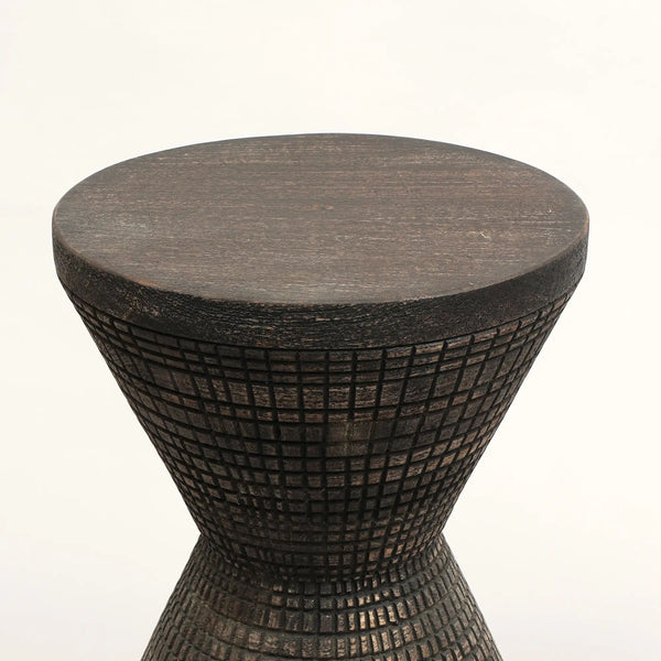 English Elm Decorative Wooden End Table - Handcrafted Solid Wood Side Table With Unique Artisan Finish, 16X16X22" B346P320731