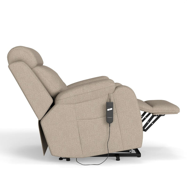 English Elm Power Lift Recliner Chair Velvet Upholstered Senior Assist Motorized Living Room Seat W1028S00061