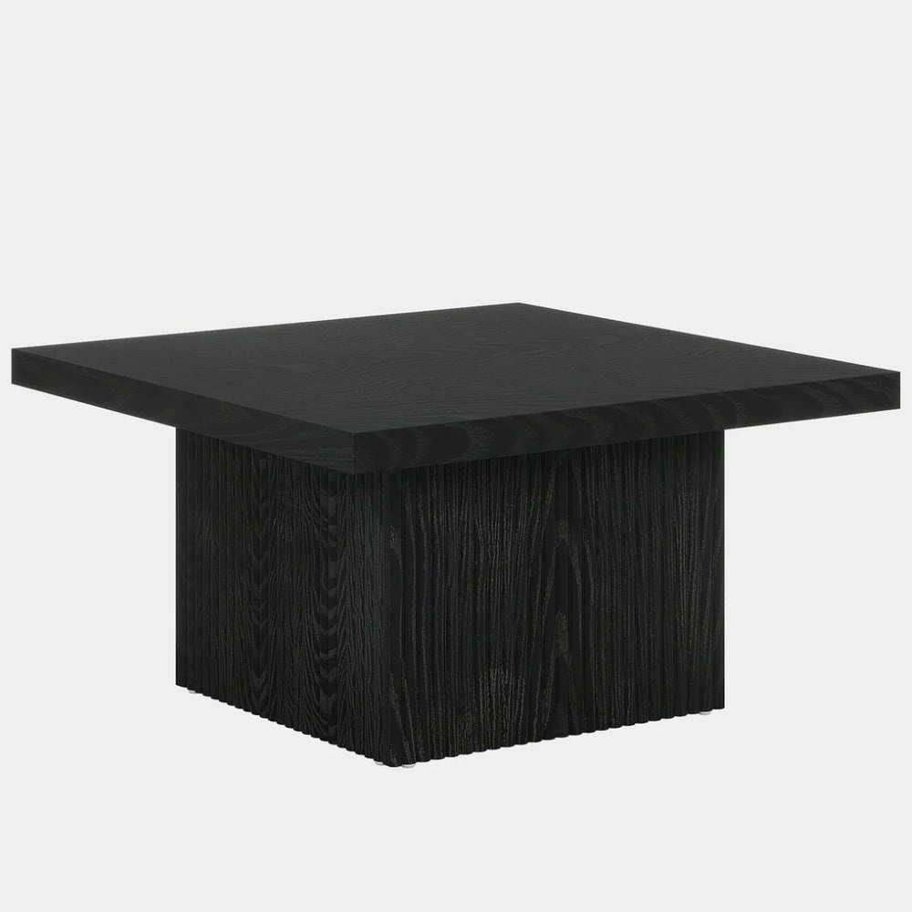English Elm Stylish Round Coffee Table with Engineered Wood Top and Open Metal Base for Living Rooms T3971P458428
