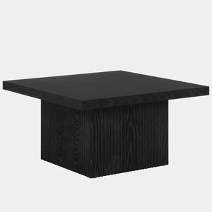 English Elm Stylish Round Coffee Table with Engineered Wood Top and Open Metal Base for Living Rooms T3971P458428
