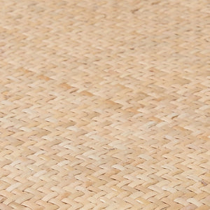 EuroStyle Neyo Solid Birch Dining Side Chairs with Padded Rattan Seats Walnut Set of 2 08198WAL