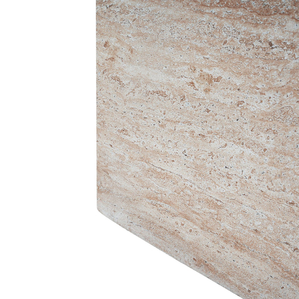 English Elm Christopher Knight Home® - Outdoor/Indoor Square Travertine Side Table - Lightweight Concrete With Modern Cube Design For Versatile Use N773P253774Z