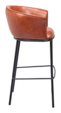 Garston Barstool Brown 110178 Zuo Modern