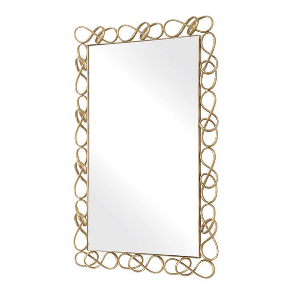 Uttermost Infinity Loop Antique Brass Wall Mirror Elegant Statement for Any Room