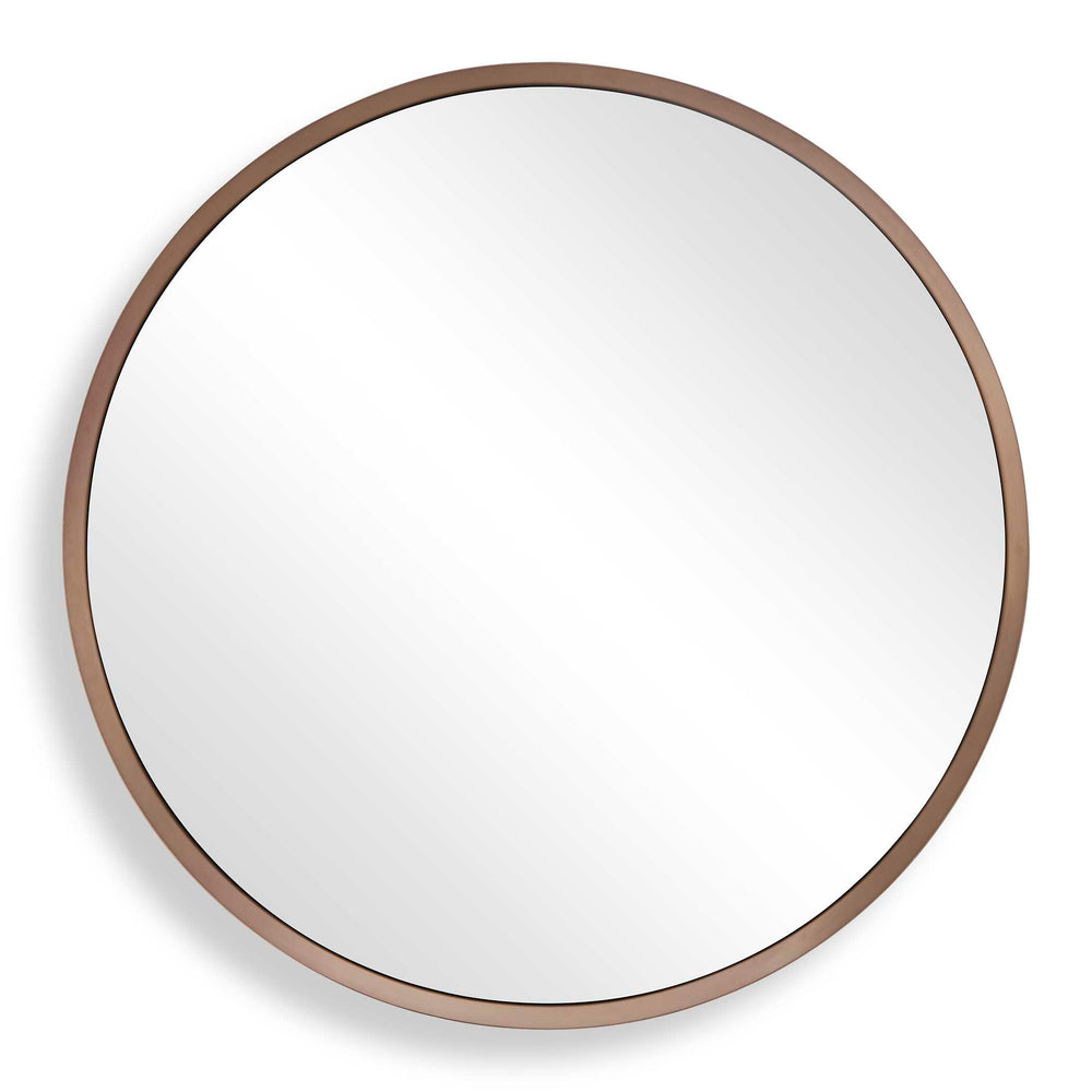 Uttermost Uttermost Torrado Stainless Steel Bronze Round Wall Mirror for Living Room or Entryway 08297