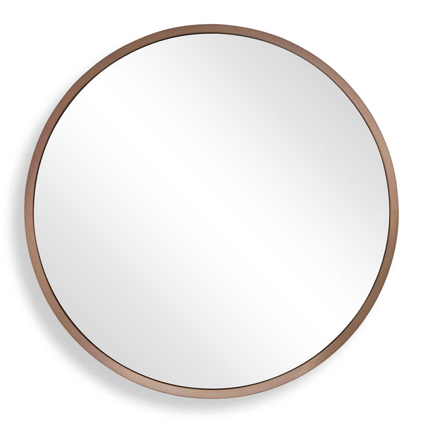 Uttermost Uttermost Torrado Stainless Steel Bronze Round Wall Mirror for Living Room or Entryway 08297