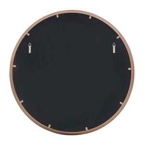 Uttermost Torrado Stainless Steel Bronze Round Wall Mirror for Living Room or Entryway
