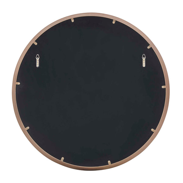 Uttermost Torrado Stainless Steel Bronze Round Wall Mirror for Living Room or Entryway