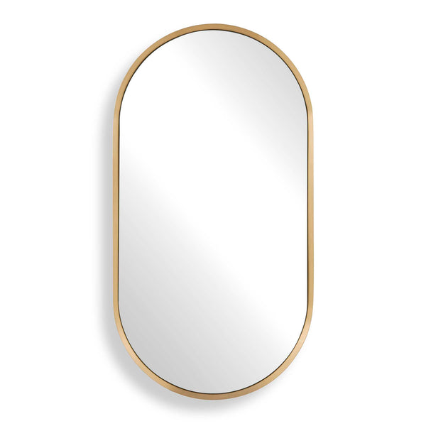 Uttermost Uttermost Torrado Antique Brass Oval Wall Mirror Stainless Steel Entryway Accent 08298