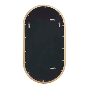 Uttermost Torrado Antique Brass Oval Wall Mirror Stainless Steel Entryway Accent