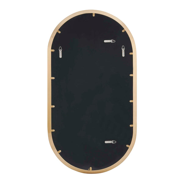Uttermost Torrado Antique Brass Oval Wall Mirror Stainless Steel Entryway Accent