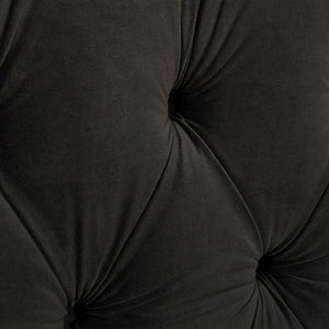 English Elm Jennifer Taylor Home - David Tufted Wingback King Bed with Dark Charcoal Velvet, Nailhead Trim, Solid Hardwood Frame, Luxurious Support B2719P245935