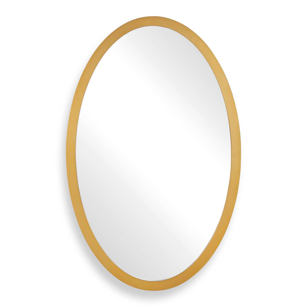 Uttermost Uttermost Elstree Beveled Oval Wall Mirror with Antique Brass Stainless Steel Frame 08302