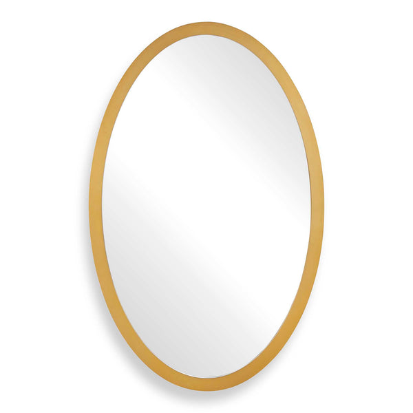 Uttermost Uttermost Elstree Beveled Oval Wall Mirror with Antique Brass Stainless Steel Frame 08302