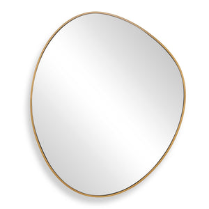 Uttermost Uttermost Organic Sculptural Wall Mirror with Antique Brass Stainless Steel Frame 08304