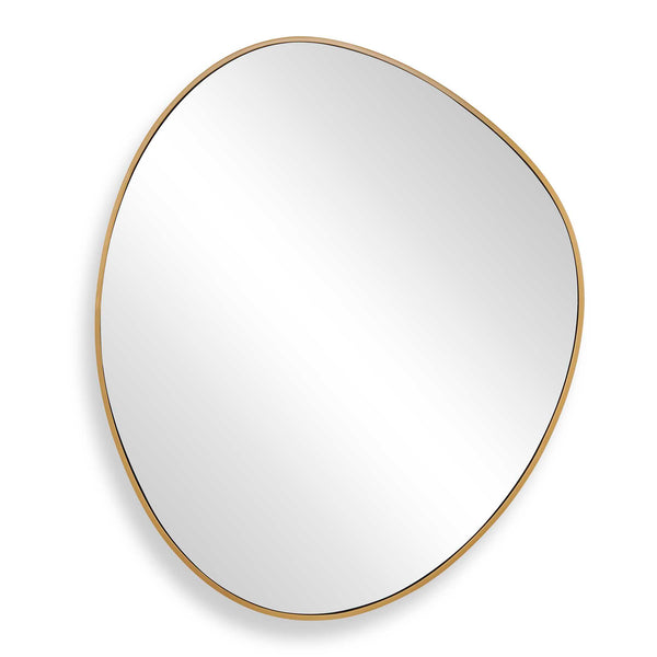Uttermost Uttermost Organic Sculptural Wall Mirror with Antique Brass Stainless Steel Frame 08304