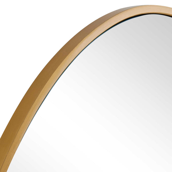 Uttermost Organic Sculptural Wall Mirror with Antique Brass Stainless Steel Frame