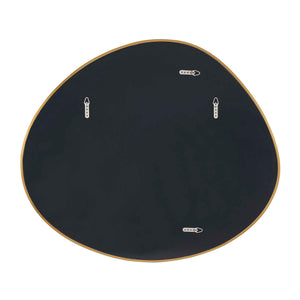 Uttermost Organic Sculptural Wall Mirror with Antique Brass Stainless Steel Frame