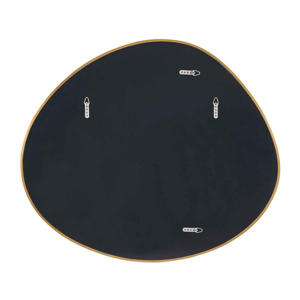 Uttermost Organic Sculptural Wall Mirror with Antique Brass Stainless Steel Frame