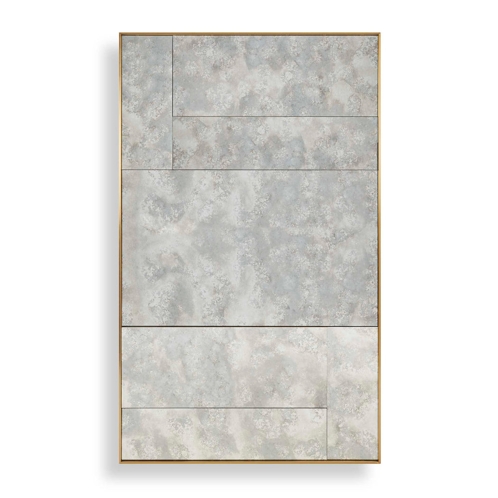 Uttermost Uttermost Rally Antiqued Brass Stainless Frame Oversized Wall Mirror for Entryways 08306