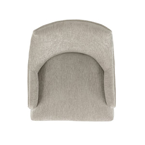 English Elm Beever Elegant Taupe Chenille Armchair - Timeless Comfort With Sturdy Dark Walnut Frame & Support B365P397732