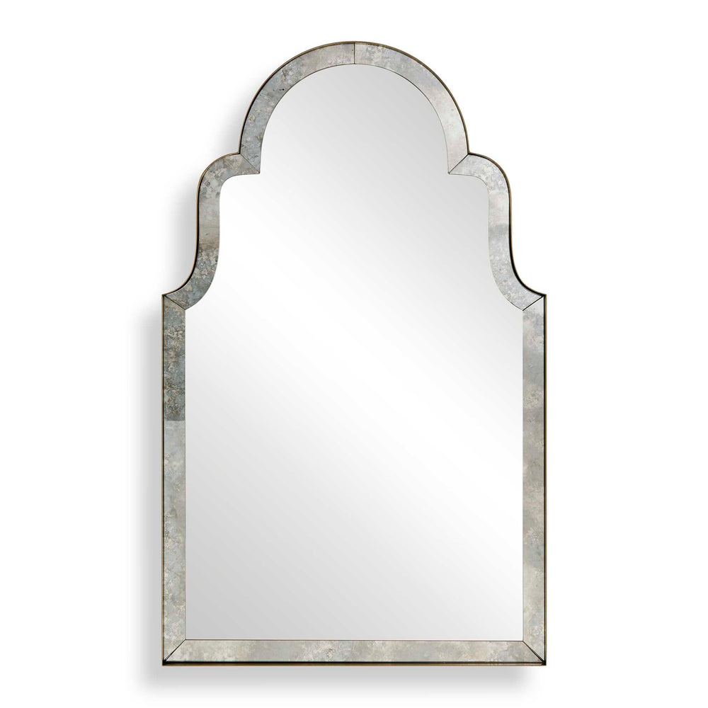Uttermost Uttermost Brayden Arched Wall Mirror with Antique Brass Steel Frame for Entryways 08309