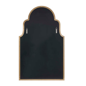 Uttermost Brayden Arched Wall Mirror with Antique Brass Steel Frame for Entryways