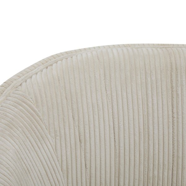 English Elm Christopher Knight Home® - Corduroy Channel-Tufted Recessed Arm Loveseat in Beige with Walnut Legs — Mid-Century Modern Comfort, Durable Pine Frame, Easy Assembly (55.25"L) N771P294708M